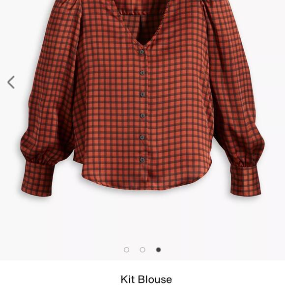 Levi’s KIT BLOUSE Size M NWOT - Picture 8 of 9